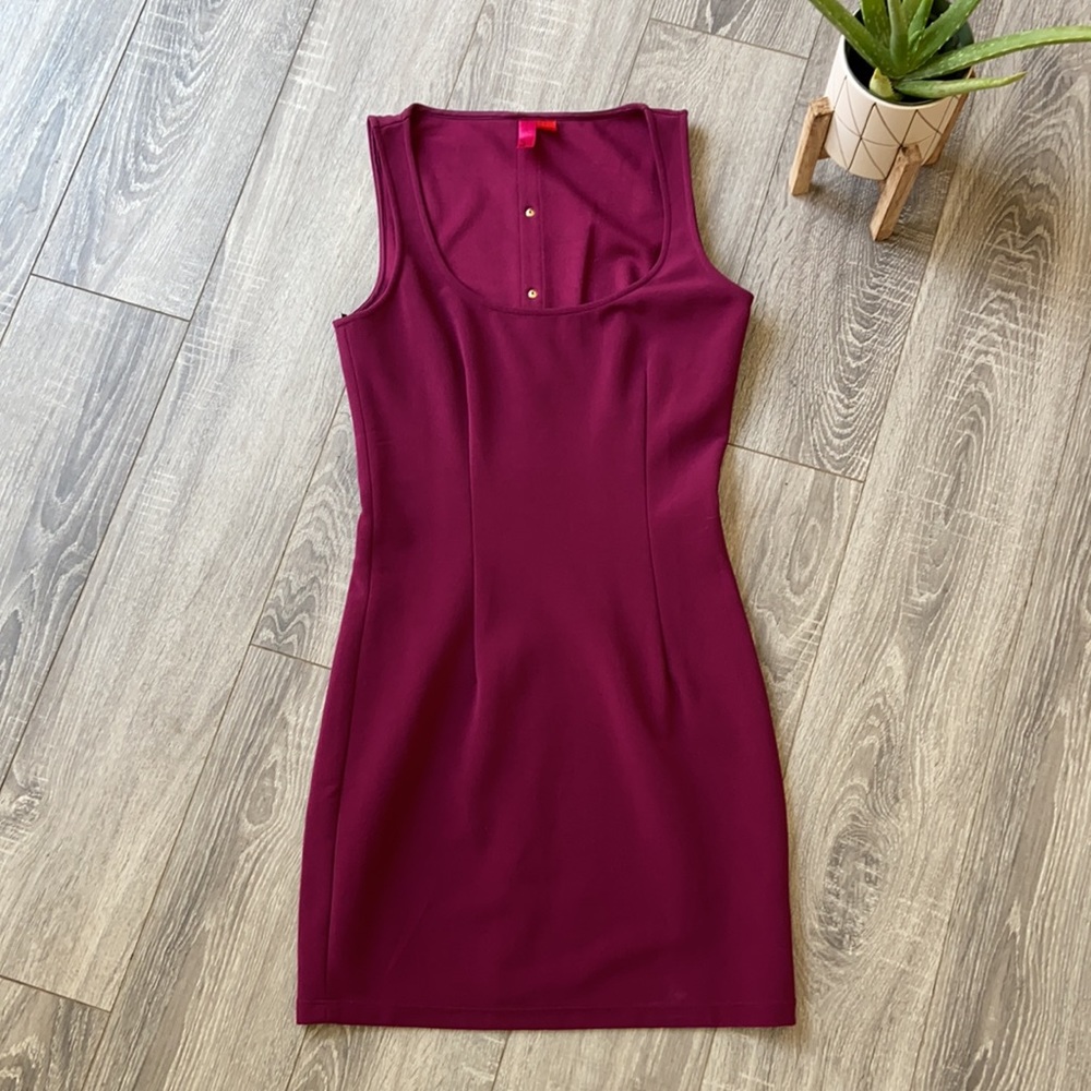 Forever21 Cranberry low-cut sleeveless mini dress